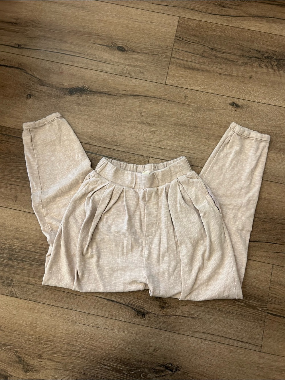 Free People beach blush cotton joggers